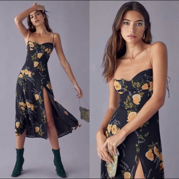 Reformation Dresses & Skirts - NEW Reformation Juliette Petit Jardin Floral Midi Dress